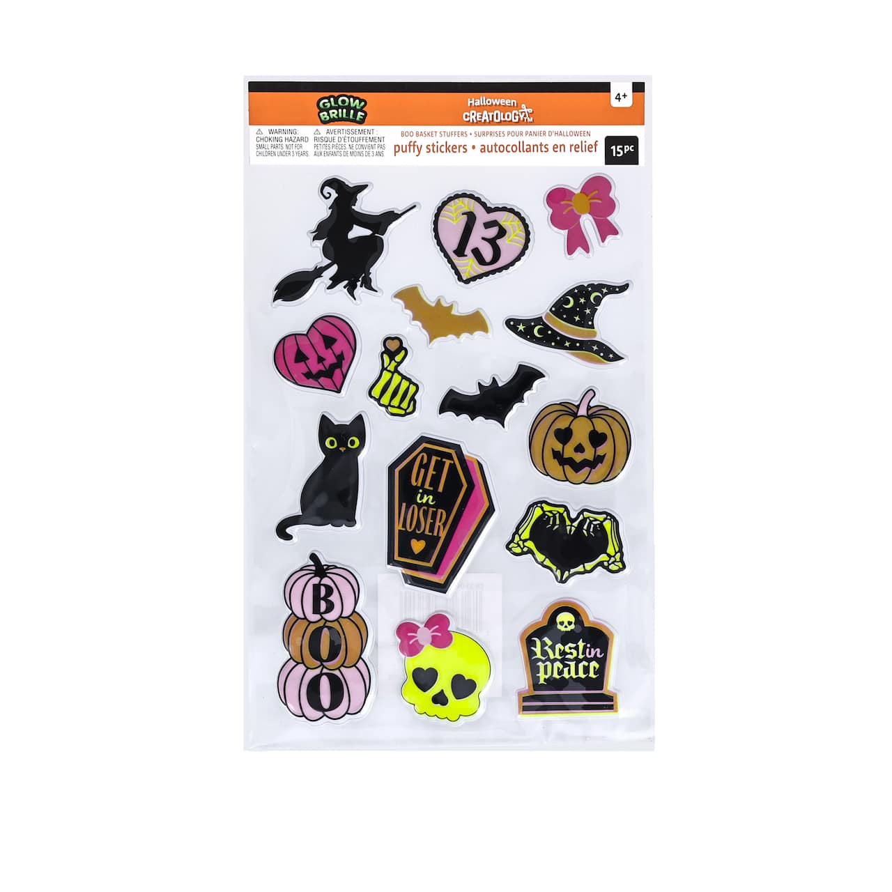 Sweet & Spooky Glow-in-the-Dark Puffy Stickers by Creatology™